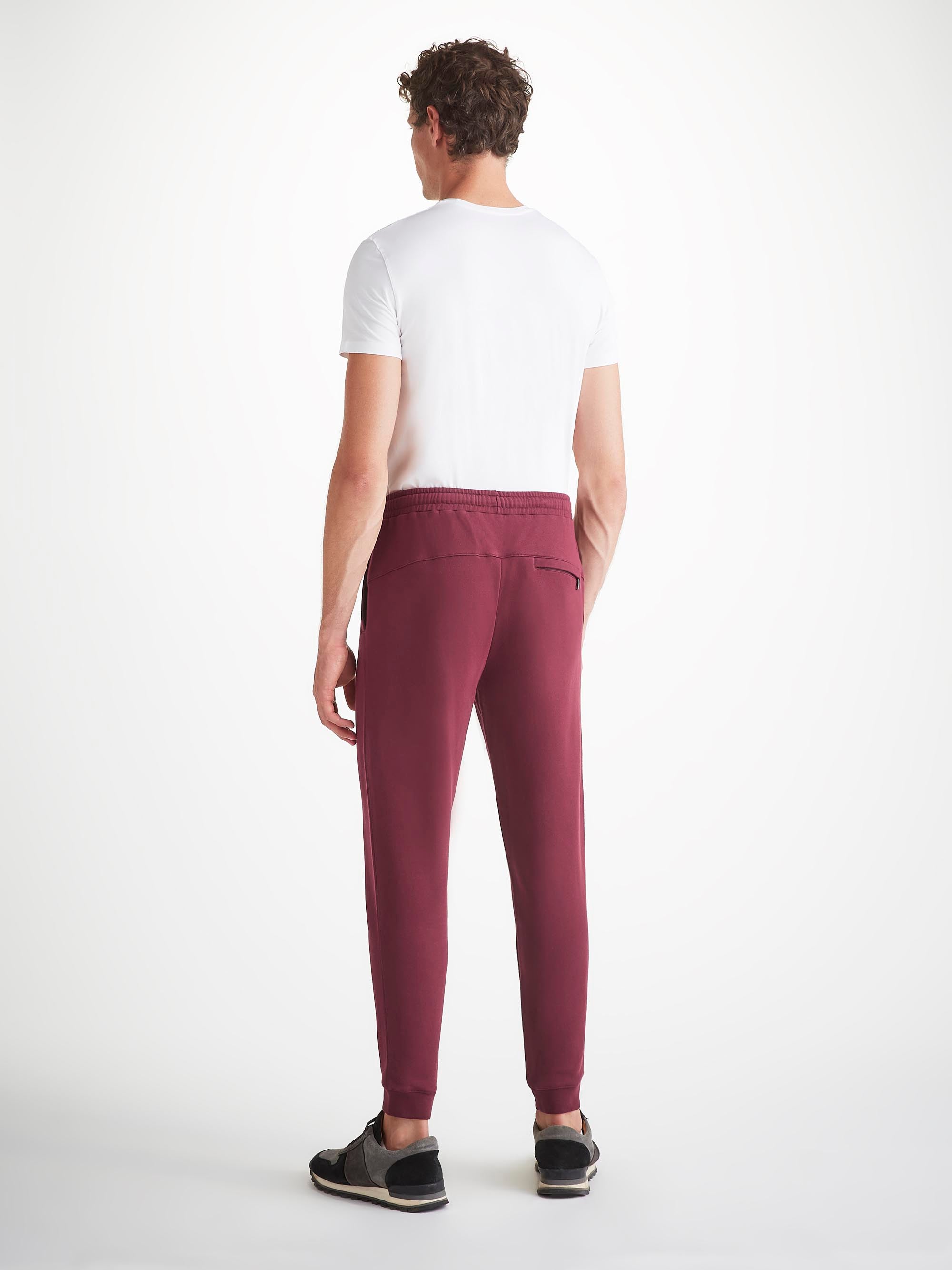 Men's Sweatpants Quinn Cotton Modal Burgundy