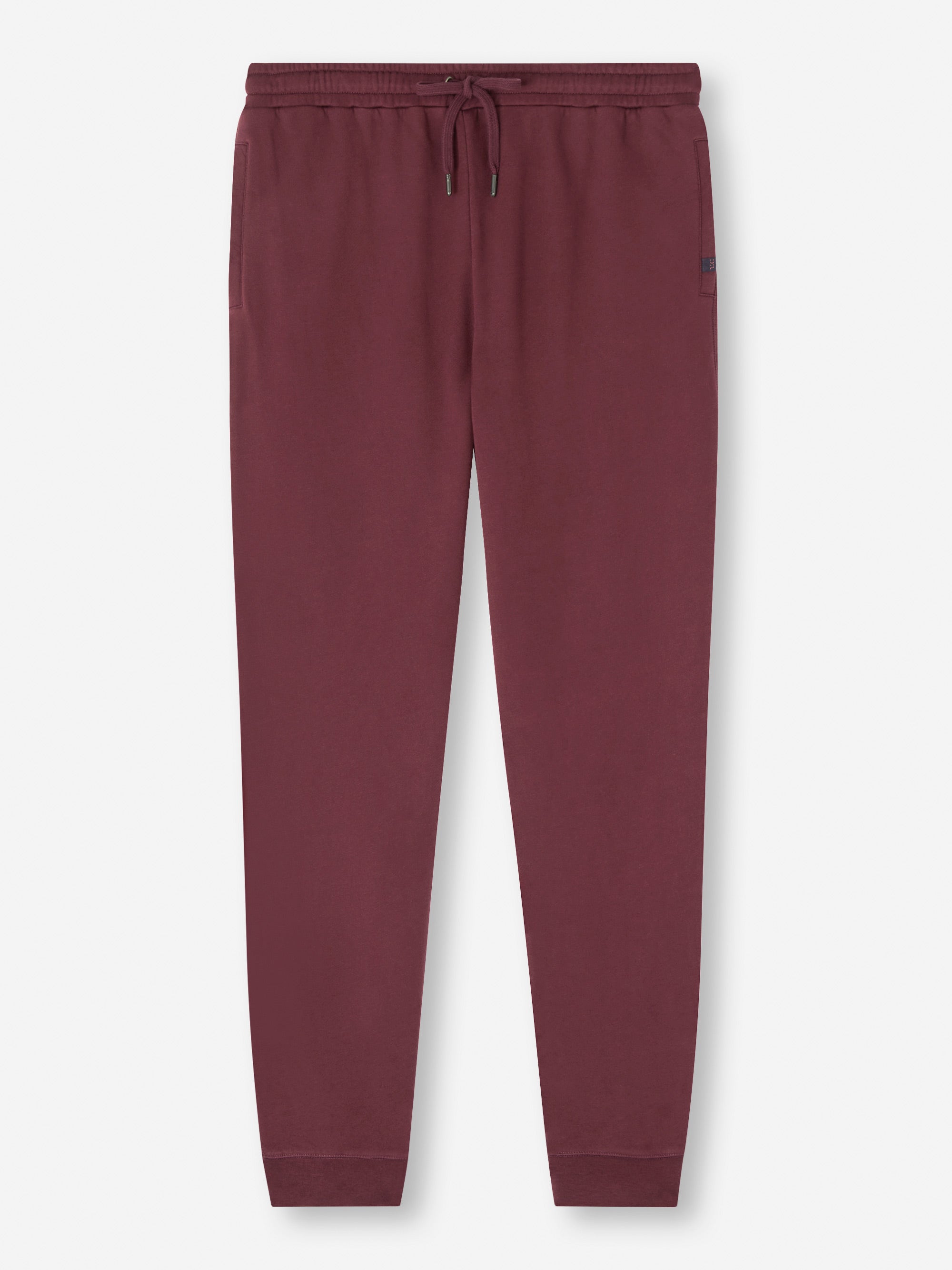 [[Men's Sweatpants Quinn Cotton Modal Burgundy (Size)]]