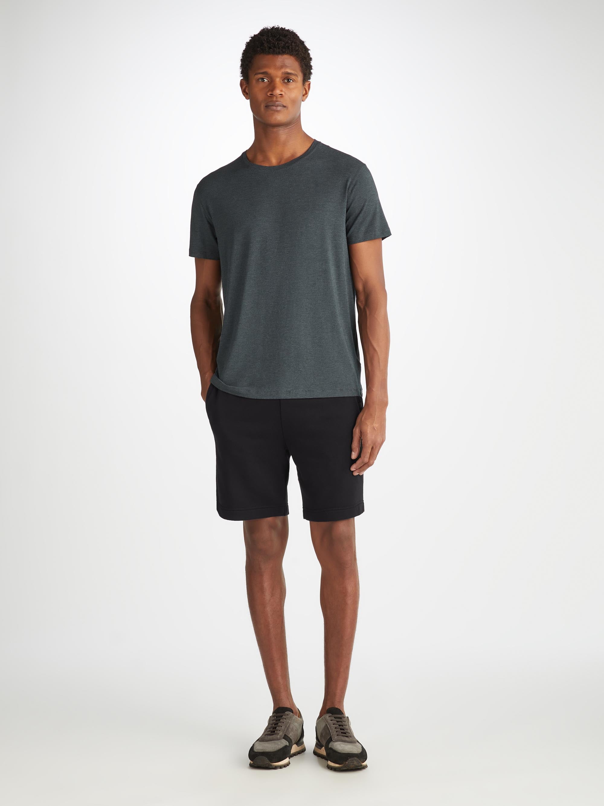 Men's Sweat Shorts Quinn Cotton Modal Black