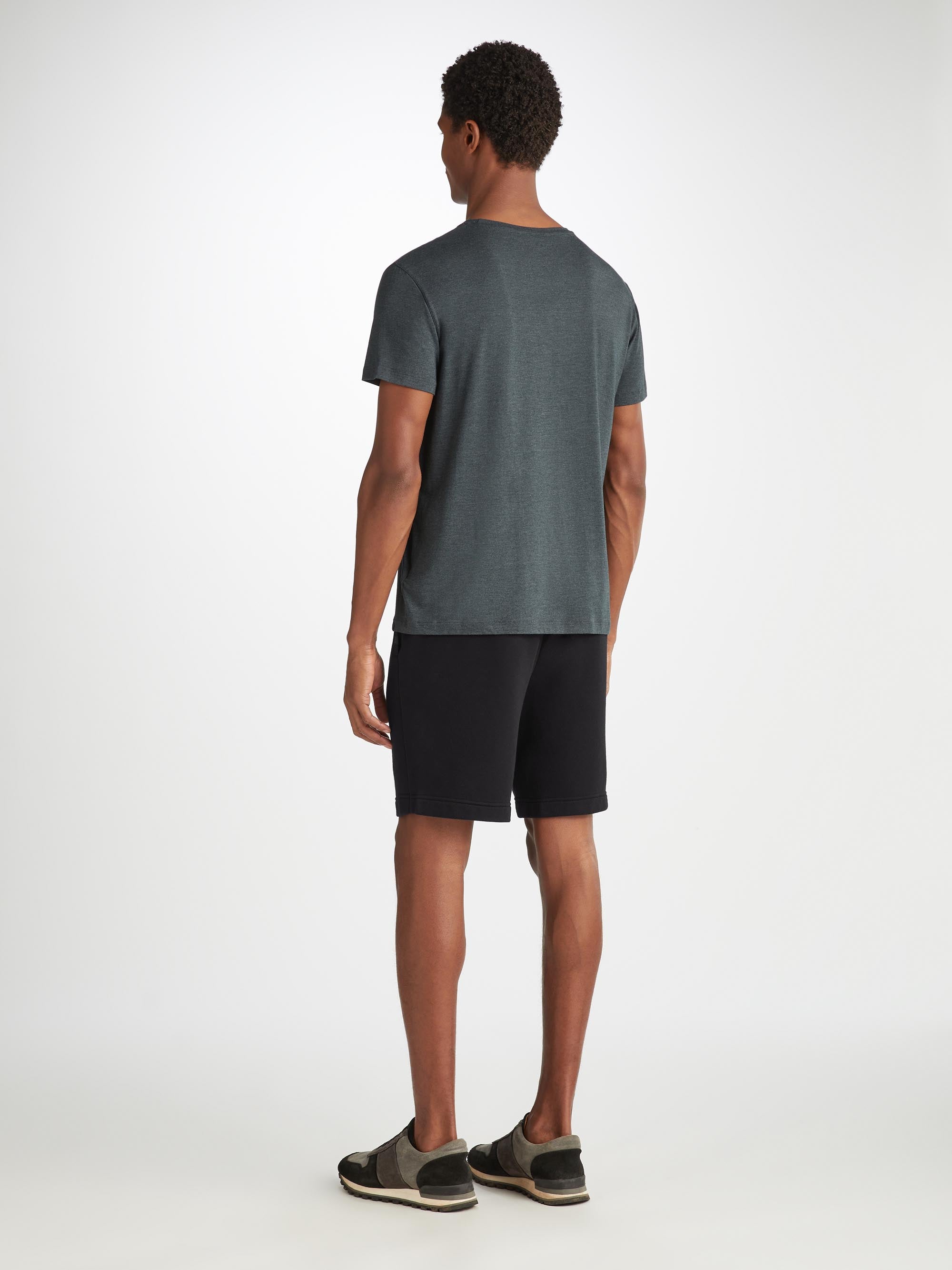 Men's Sweat Shorts Quinn Cotton Modal Black