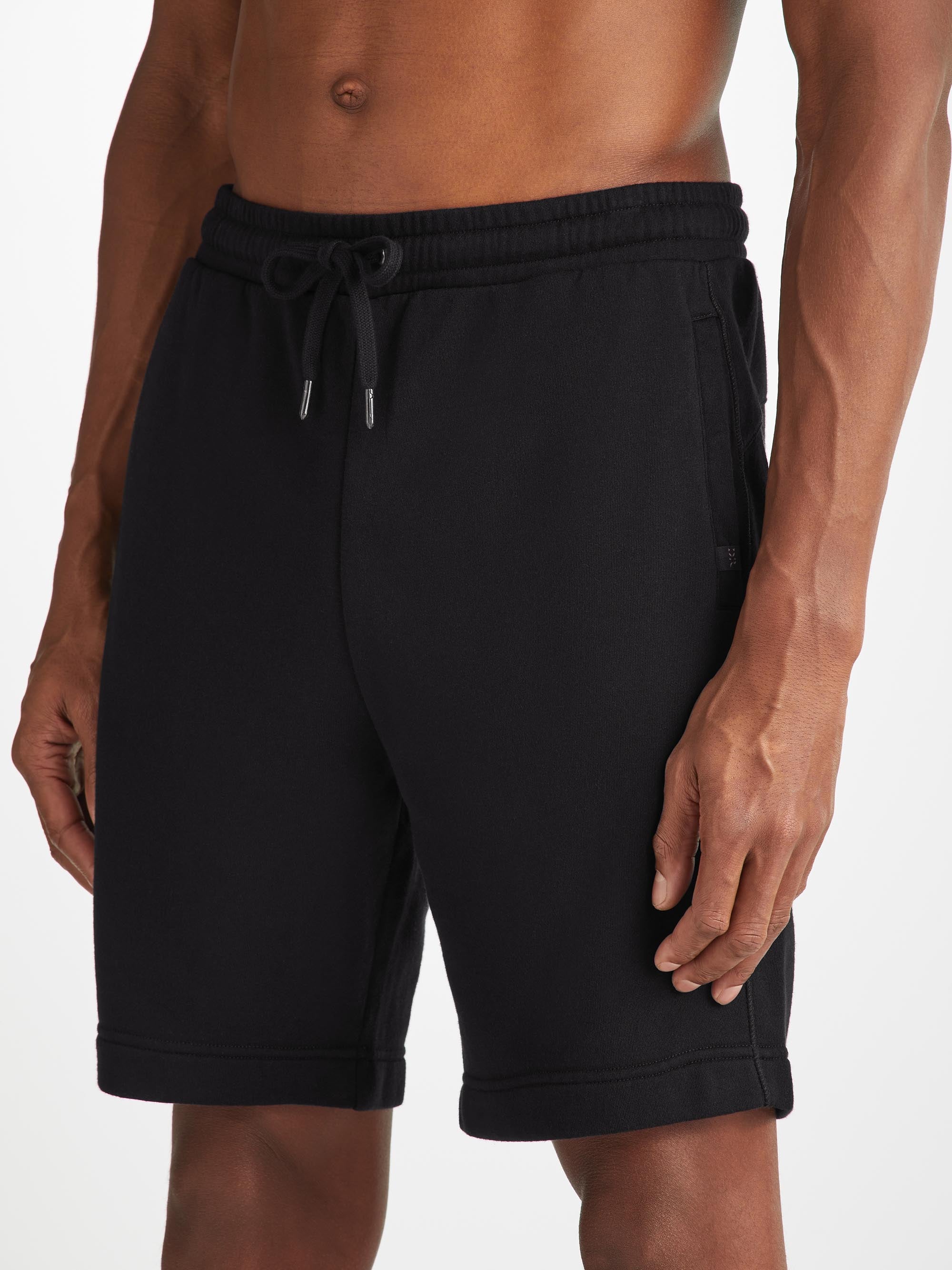 Men's Sweat Shorts Quinn Cotton Modal Black