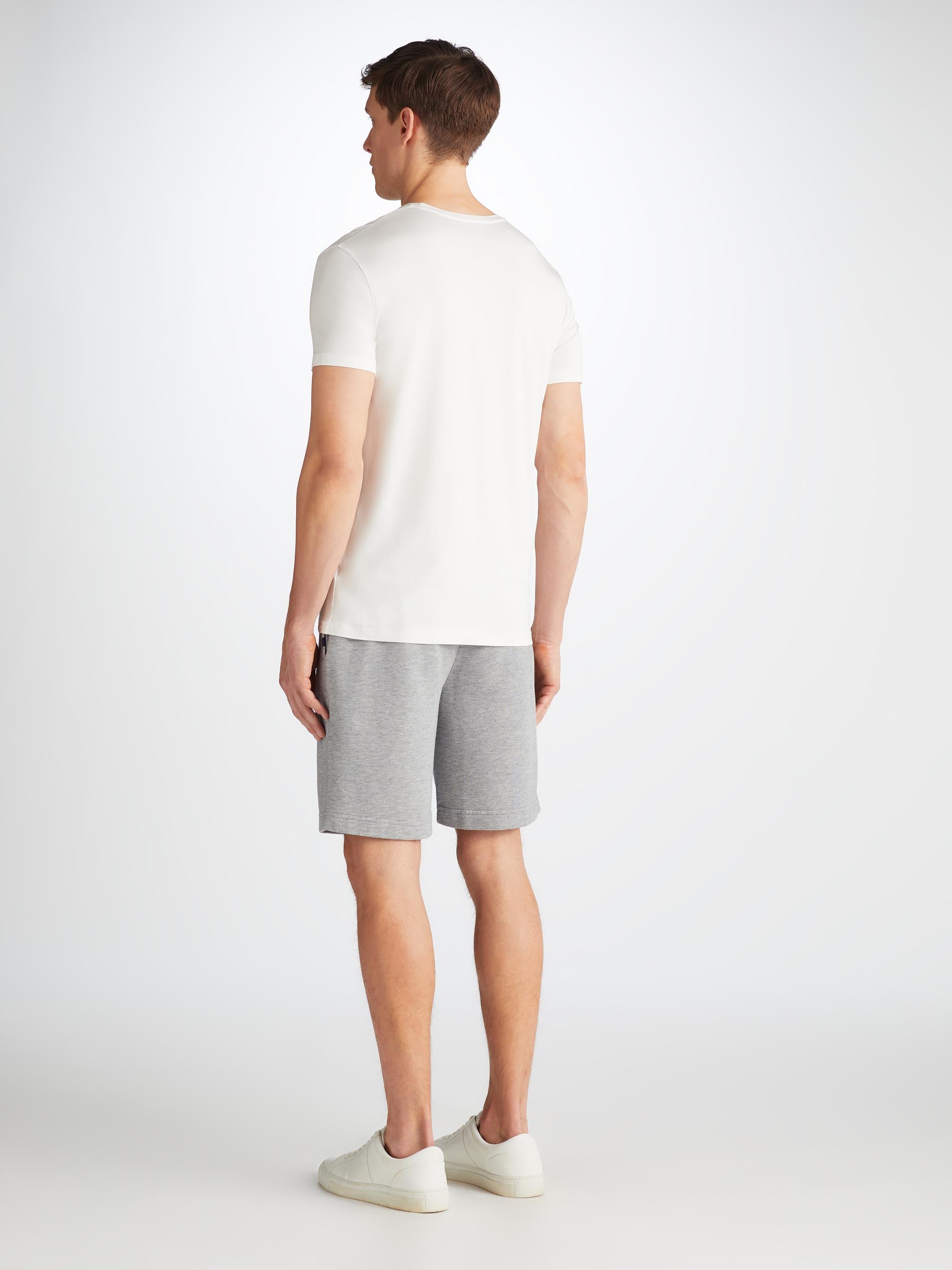 Men's Sweat Shorts Quinn Cotton Modal Silver