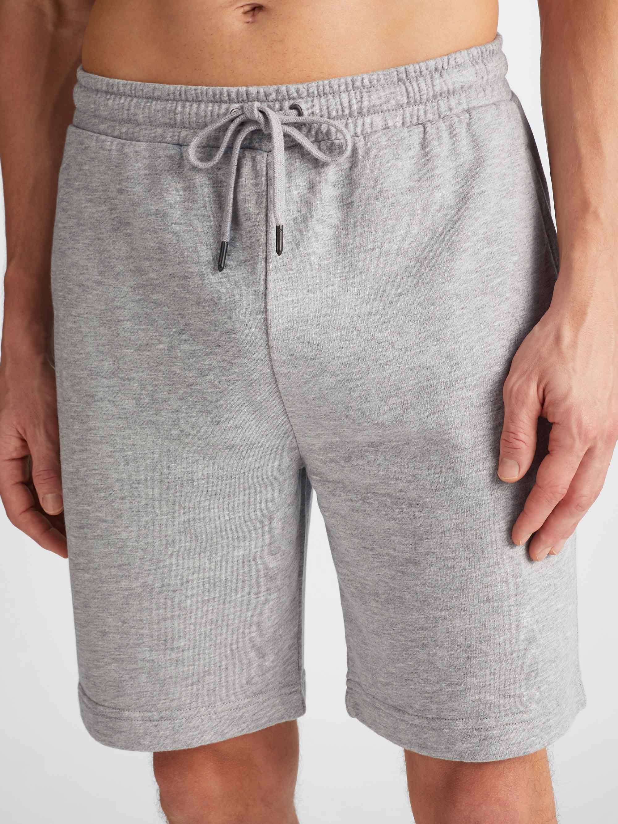 Men's Sweat Shorts Quinn Cotton Modal Silver