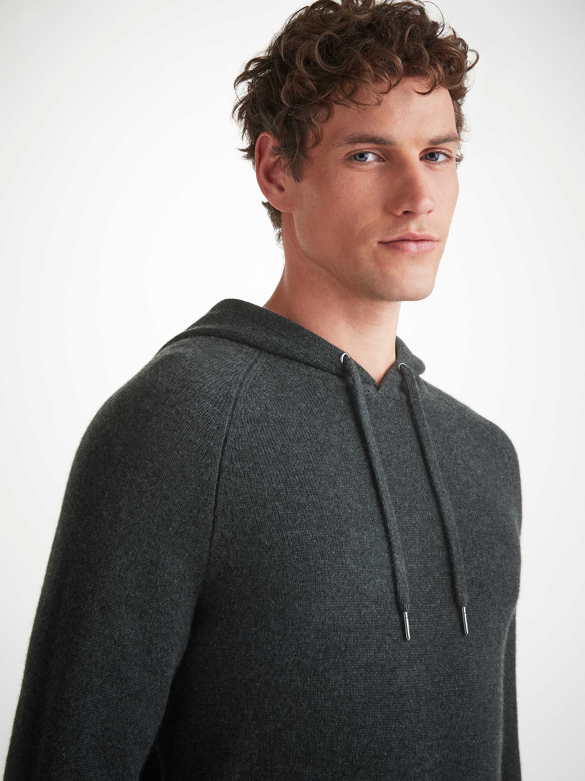 Men's Pullover Hoodie Dominic Cashmere Charcoal