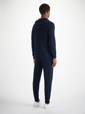 Men's Pullover Hoodie and Track Pants Cashmere Navy Set