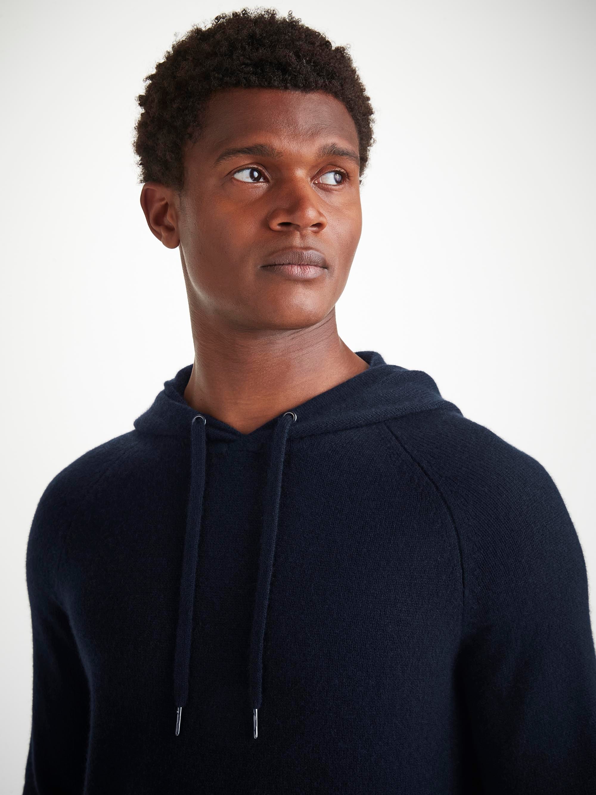 Men's Pullover Hoodie Dominic Cashmere Navy