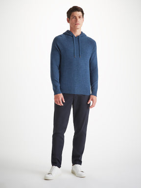 Men's Pullover Hoodie Dominic Cashmere Dark Blue