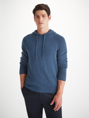 Men's Pullover Hoodie Dominic Cashmere Dark Blue