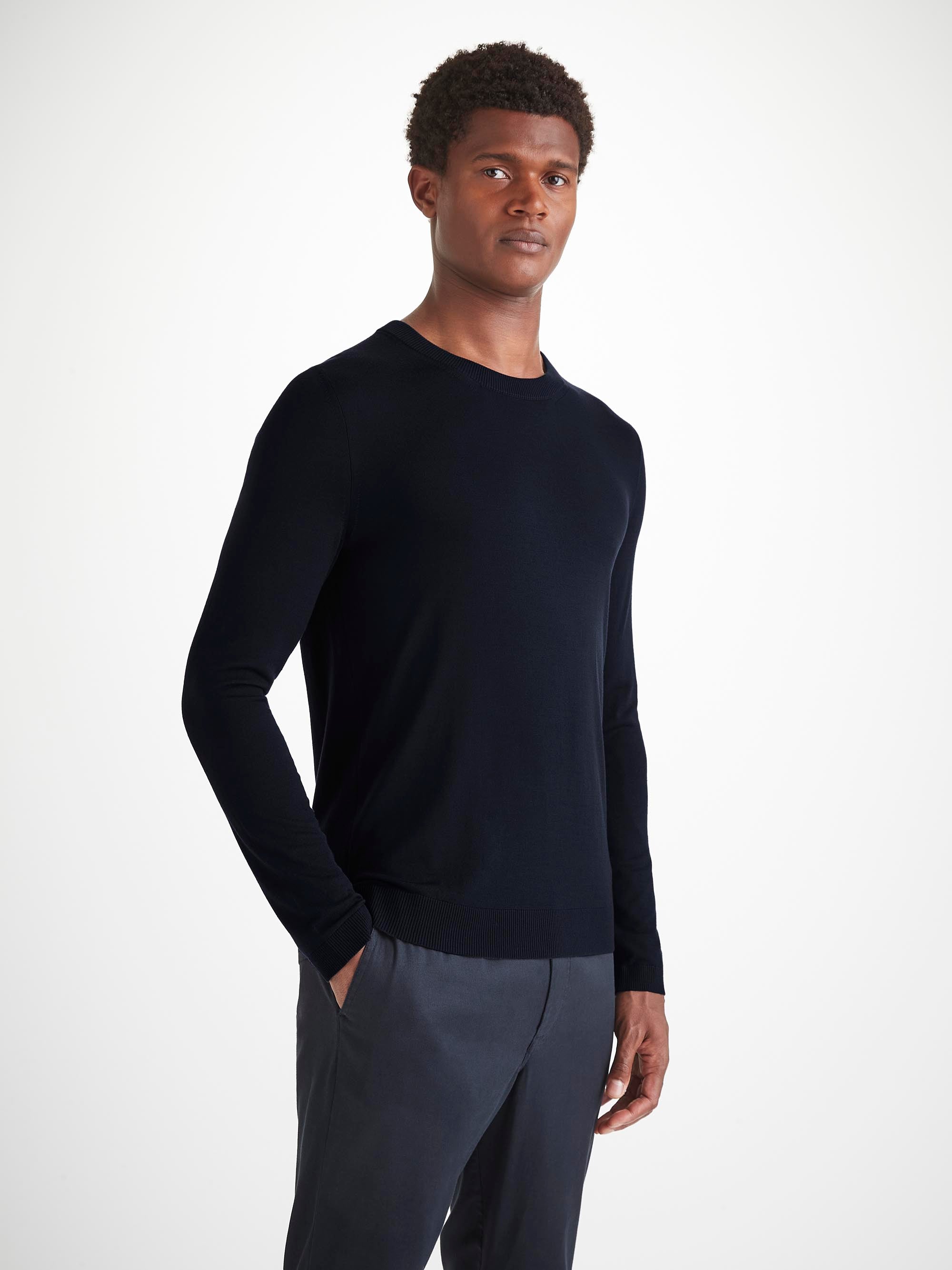 Men's Sweater Orson Merino Wool Navy