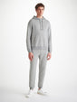 Men's Pullover Hoodie and Sweatpants Quinn Micro Modal Silver