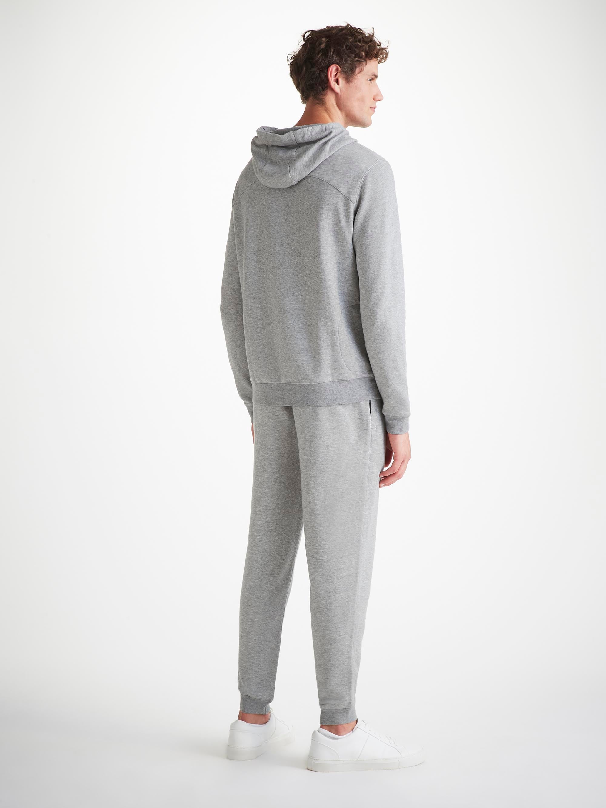 Men's Pullover Hoodie and Sweatpants Quinn Micro Modal Silver