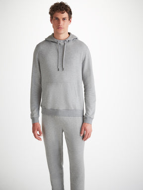 Men's Pullover Hoodie and Sweatpants Quinn Micro Modal Silver