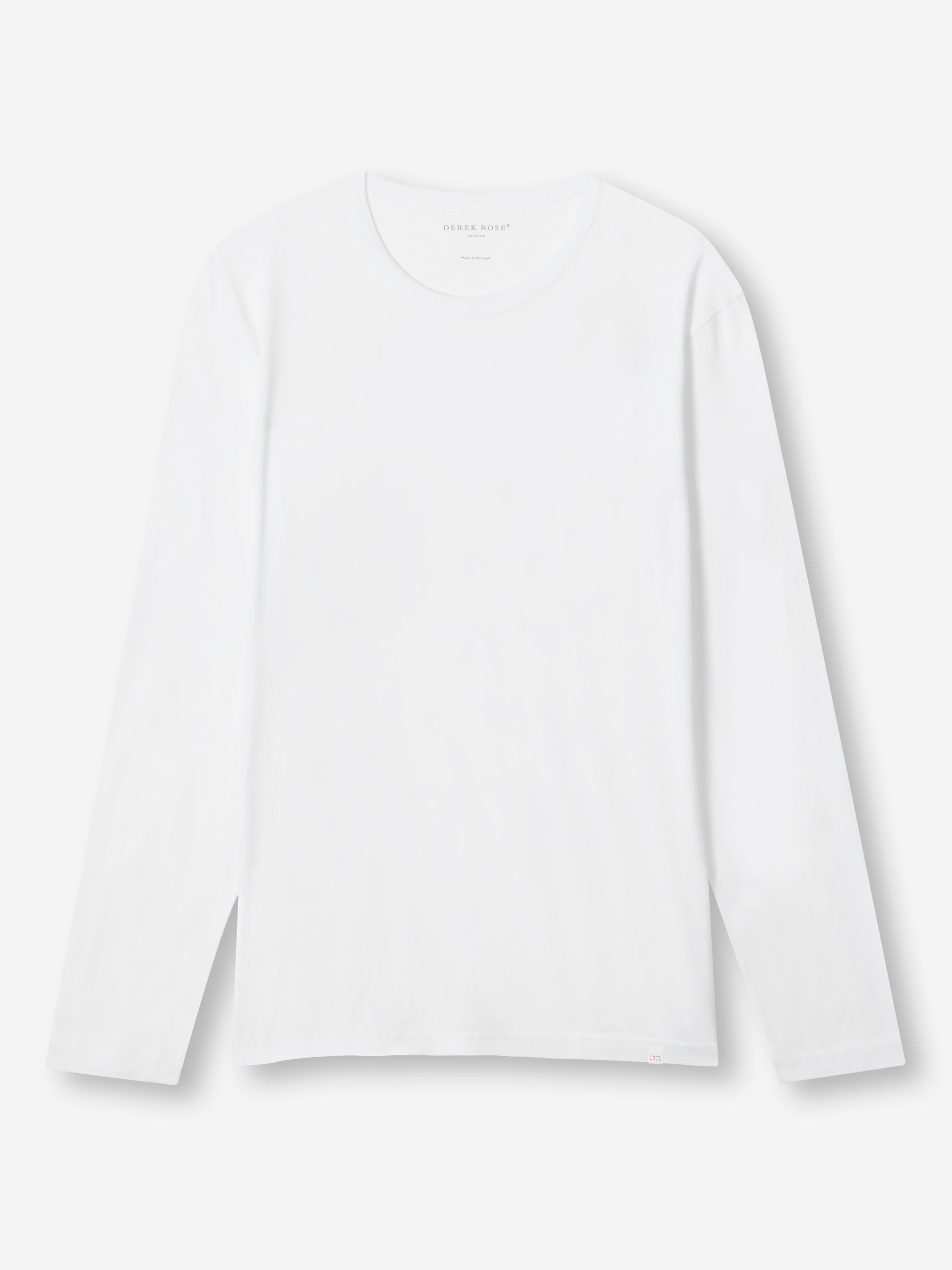 Men's Long Sleeve T-Shirt Barny Pima Cotton White