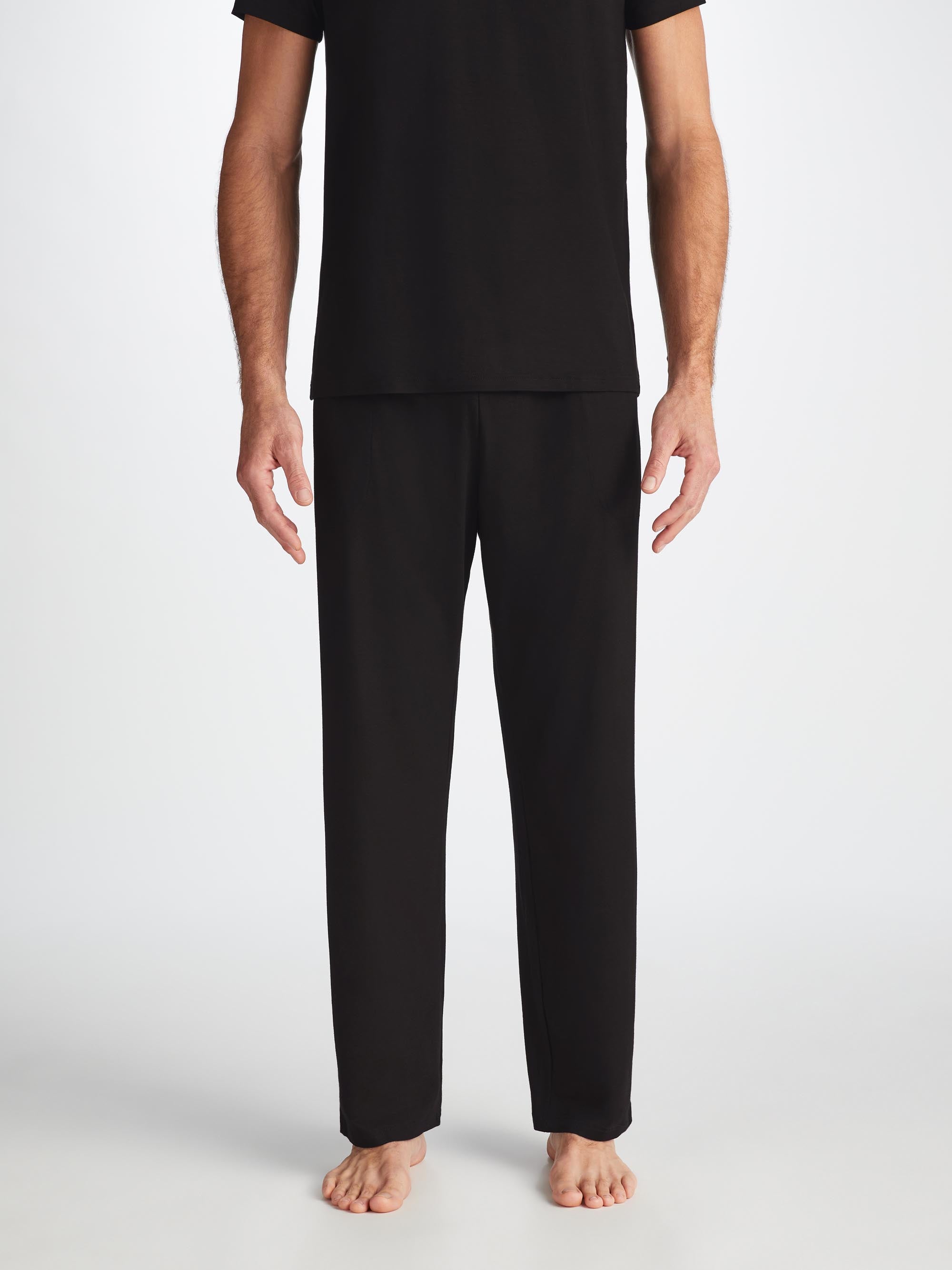 Men's Lounge Pants Basel Micro Modal Stretch Black