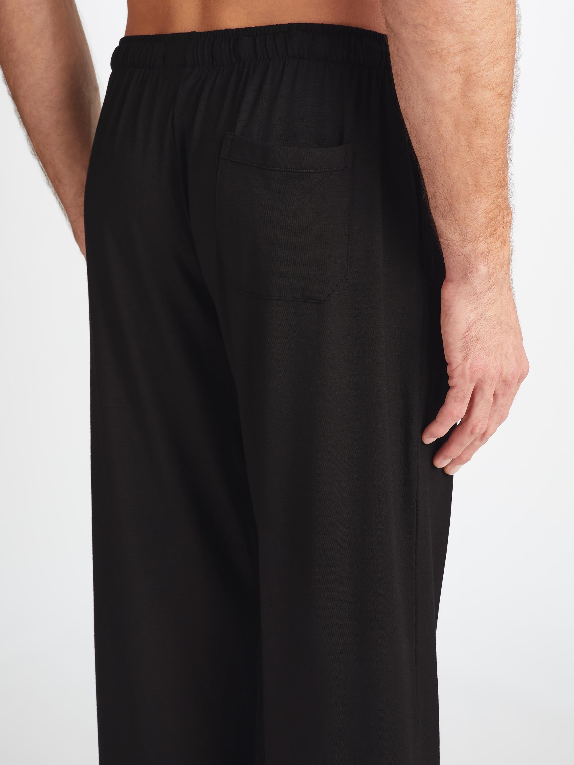 Men's Lounge Pants Basel Micro Modal Stretch Black