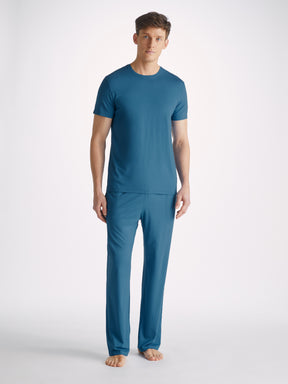 Men's Lounge Trousers Basel Micro Modal Stretch Ocean