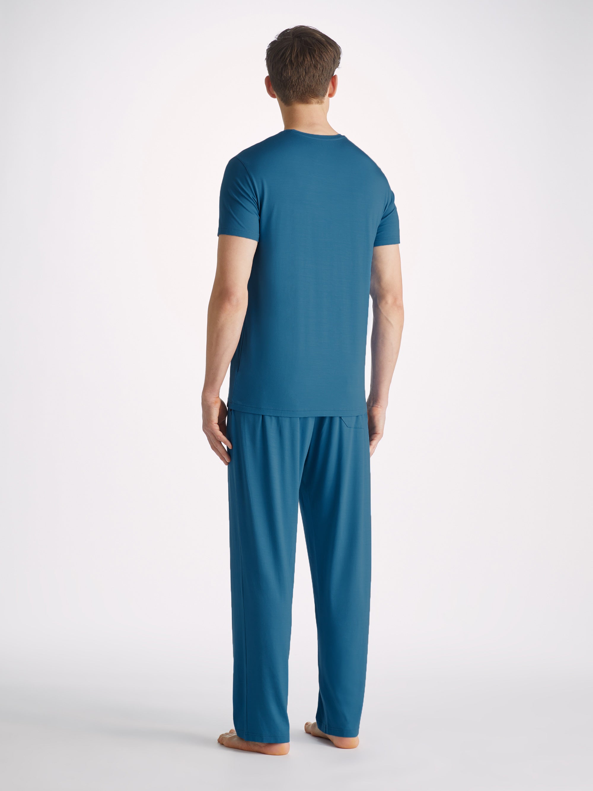 Men's Lounge Trousers Basel Micro Modal Stretch Ocean