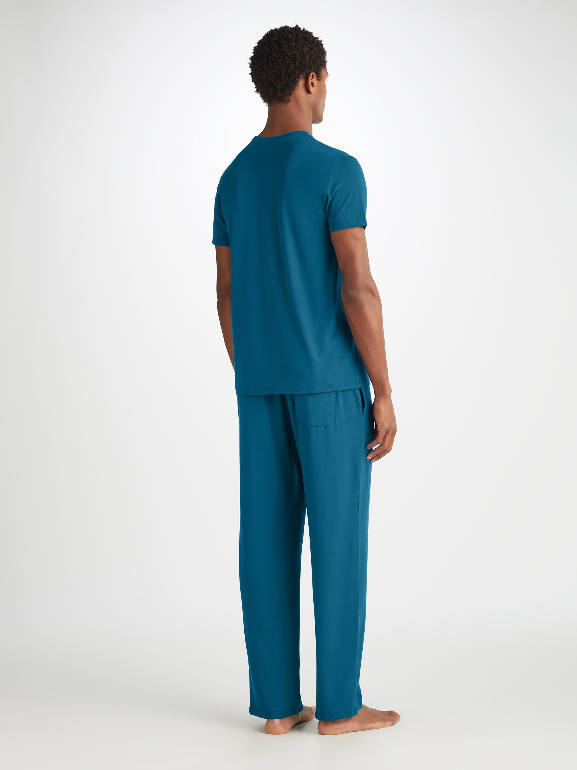 Men's Lounge Pants Basel Micro Modal Stretch Poseidon Blue