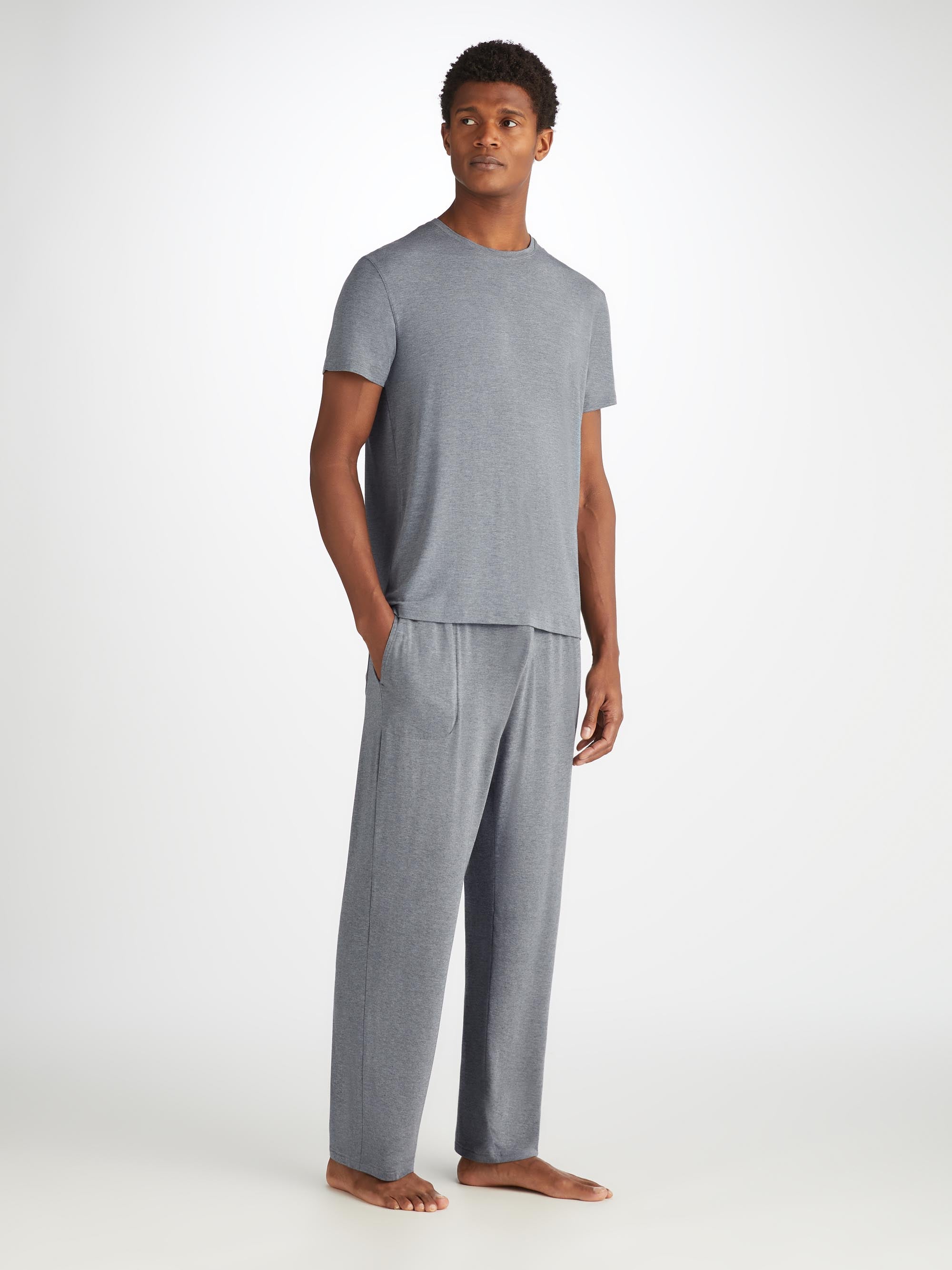 Men's Marlowe T-Shirt and Lounge Trousers Charcoal