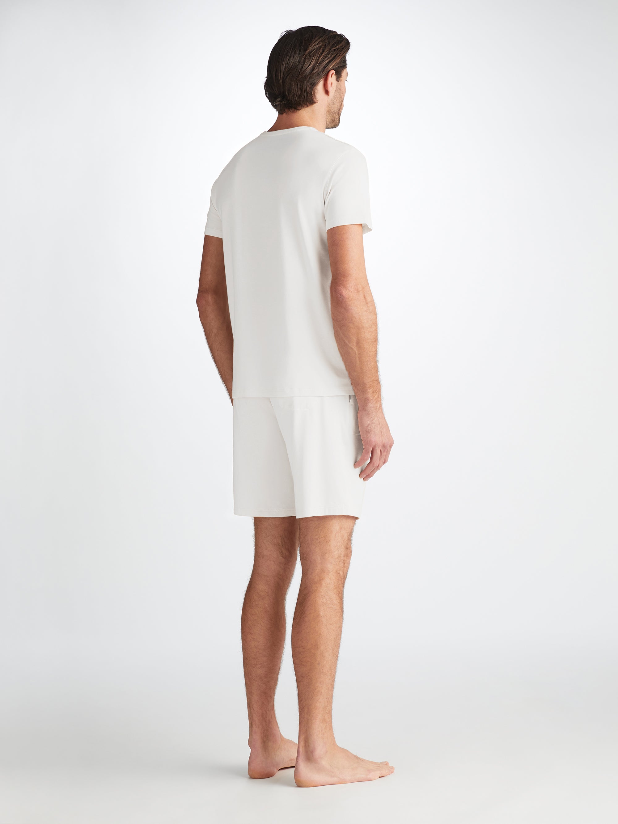 Men's Lounge Shorts Basel Micro Modal Stretch White