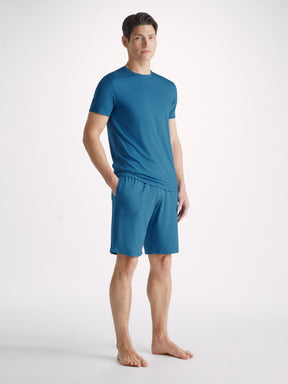 Men's Lounge Shorts Basel Micro Modal Stretch Ocean