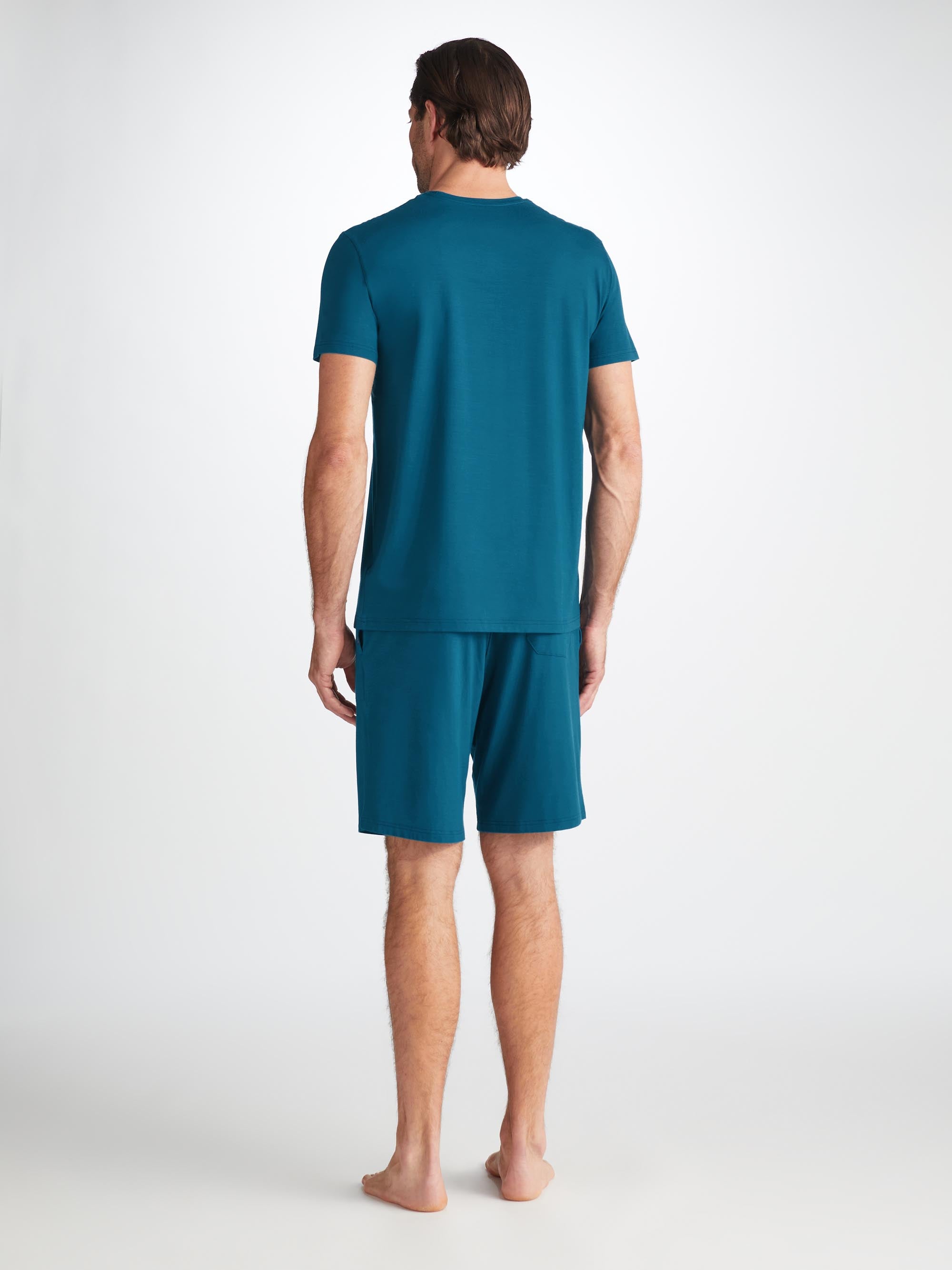 Men's Lounge Shorts Basel Micro Modal Stretch Poseidon Blue