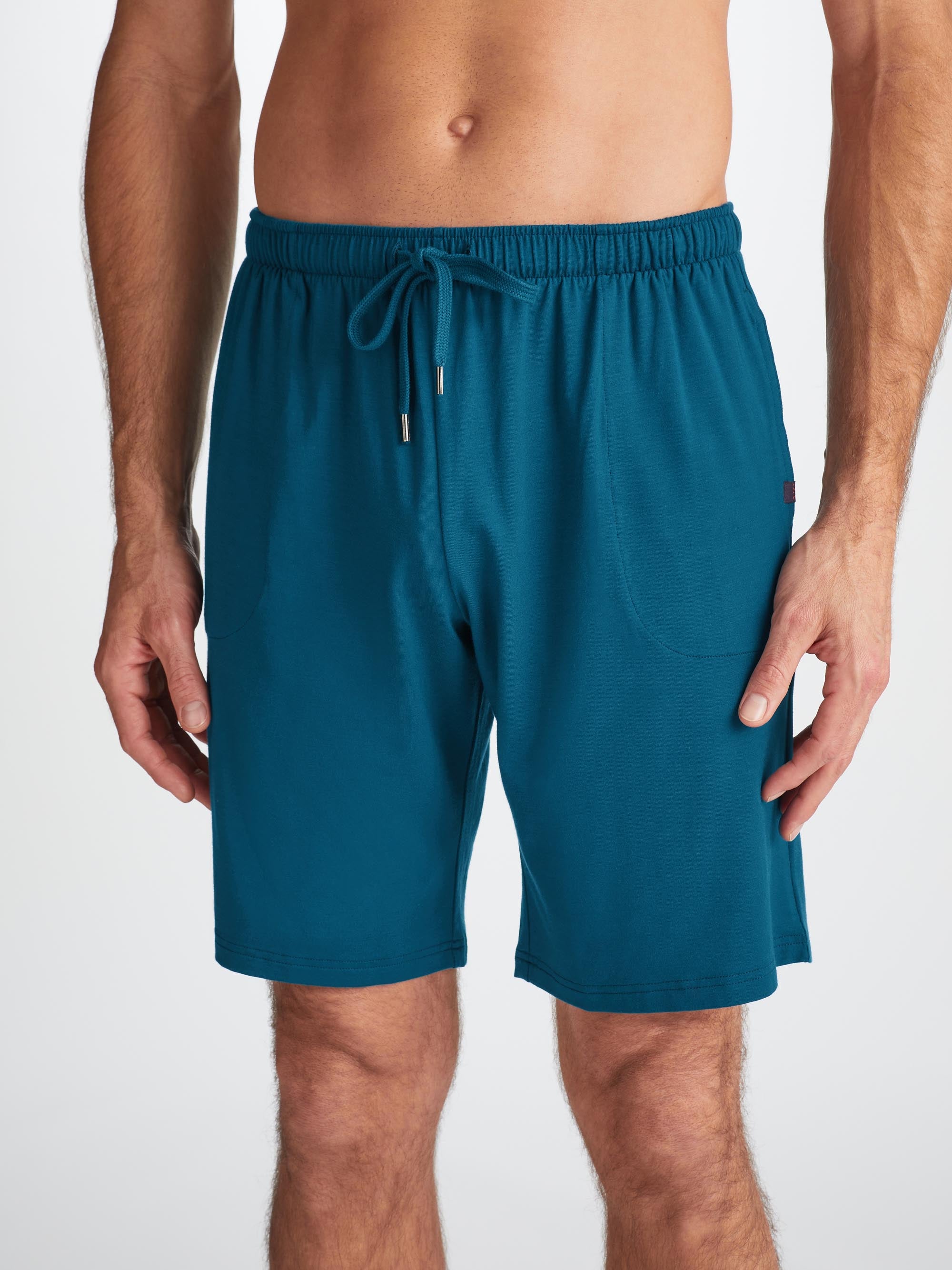 Men's Lounge Shorts Basel Micro Modal Stretch Poseidon Blue