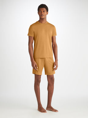 Men's Lounge Shorts Basel Micro Modal Stretch Gold