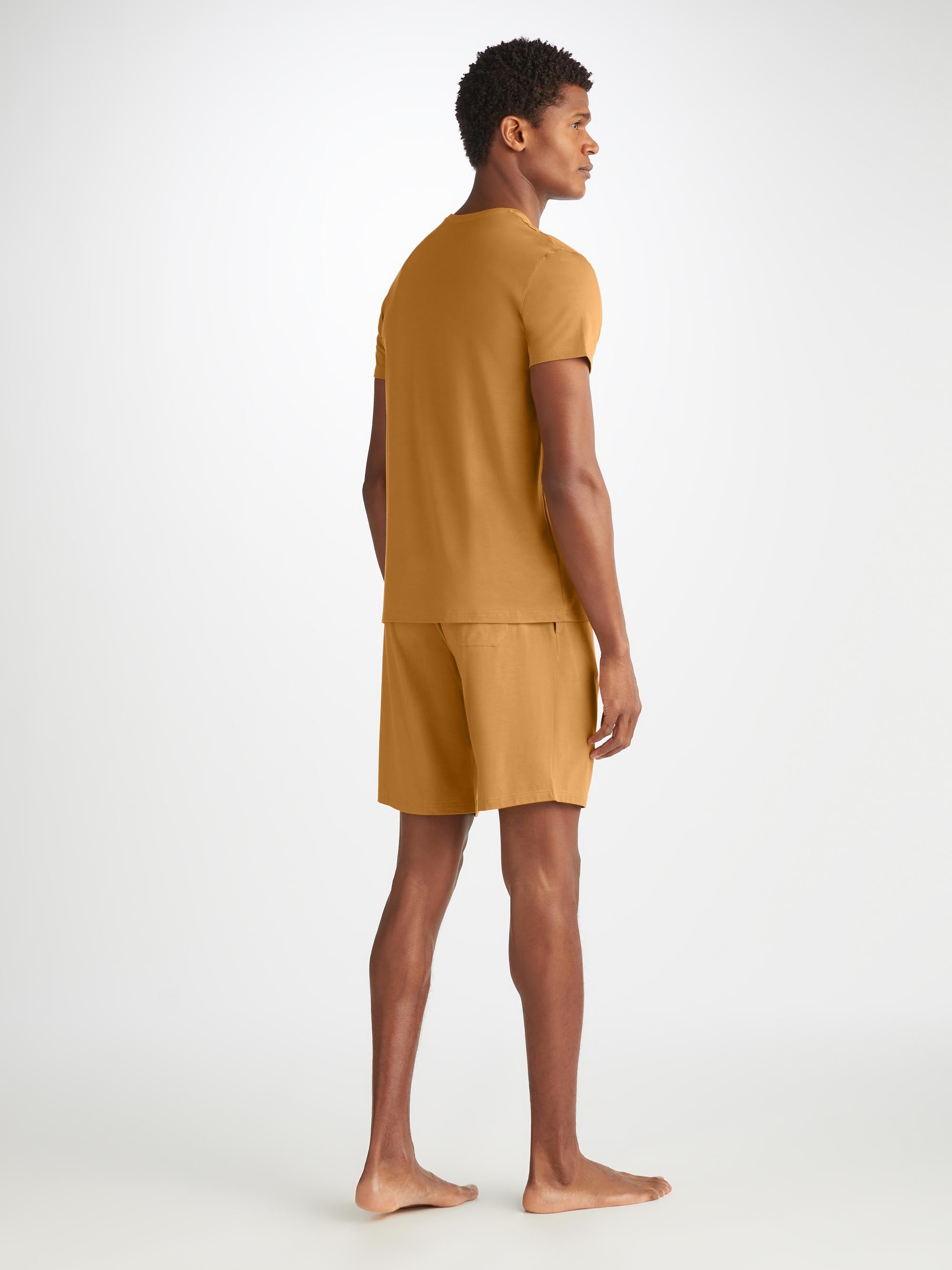 Men's Lounge Shorts Basel Micro Modal Stretch Gold