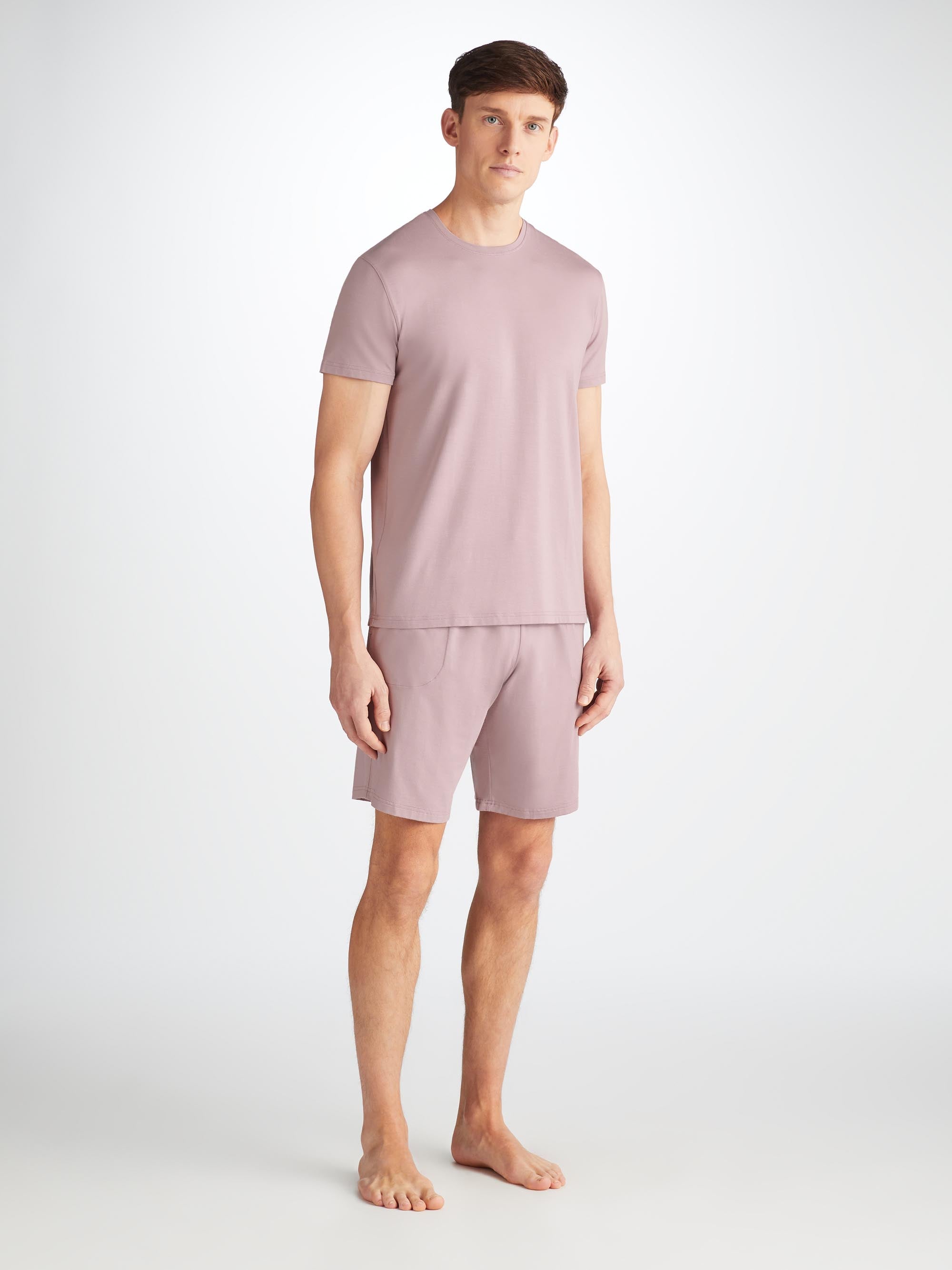 Men's Lounge Shorts Basel Micro Modal Stretch Mauve