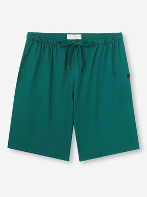 [[Men's Lounge Shorts Basel Micro Modal Stretch Pine Green (Size)]]