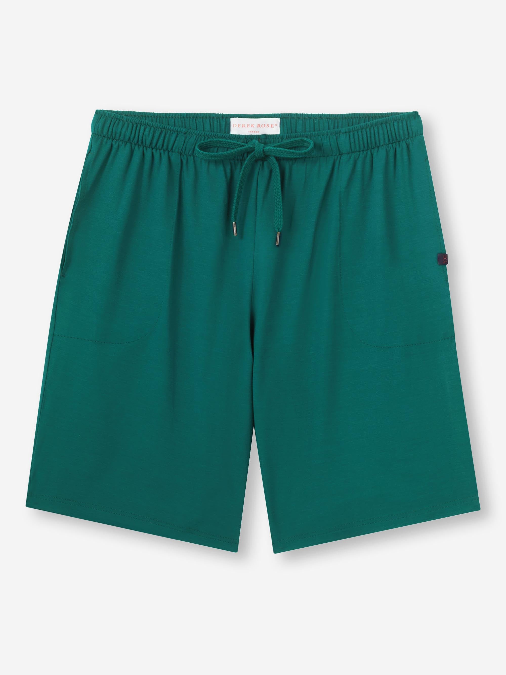 Men's Lounge Shorts Basel Micro Modal Stretch Pine Green