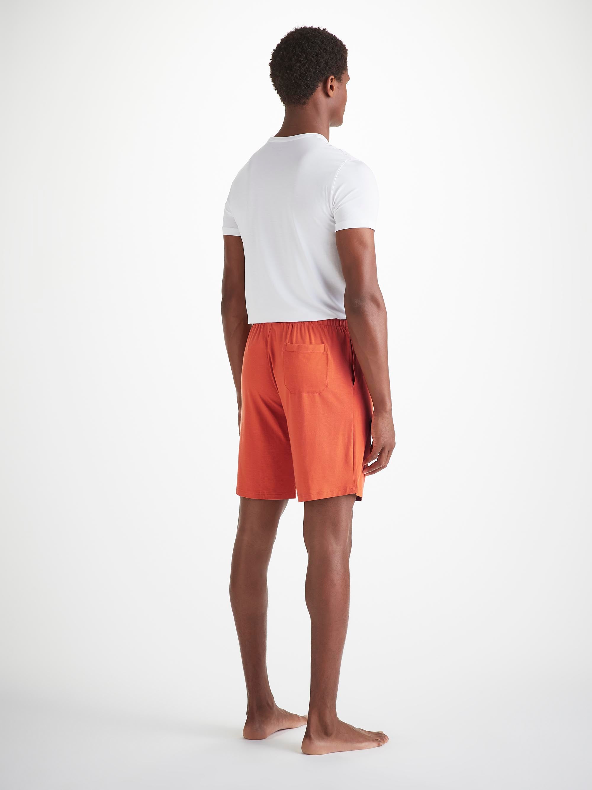 Men's Lounge Shorts Basel Micro Modal Stretch Spiced Orange