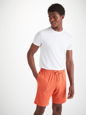 Men's Lounge Shorts Basel Micro Modal Stretch Spiced Orange