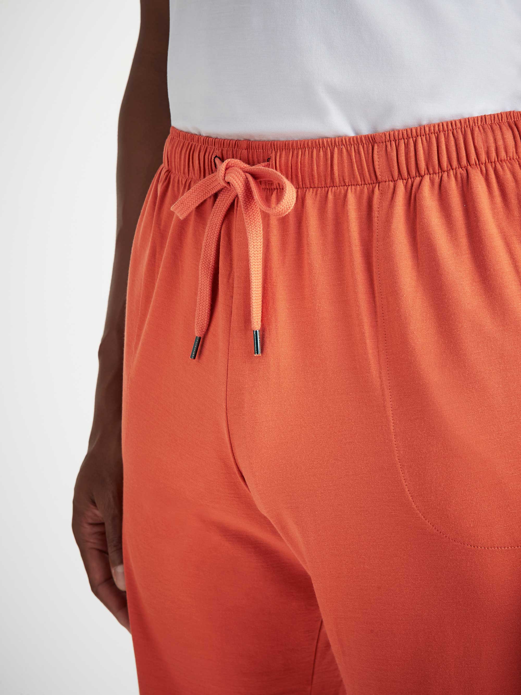 Men's Lounge Shorts Basel Micro Modal Stretch Spiced Orange