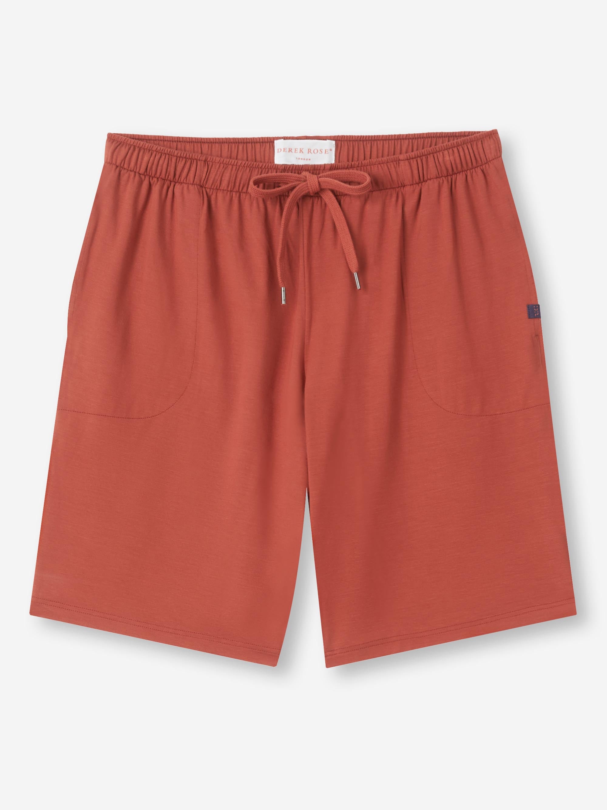 [[Men's Lounge Shorts Basel Micro Modal Stretch Rust Red (Size)]]