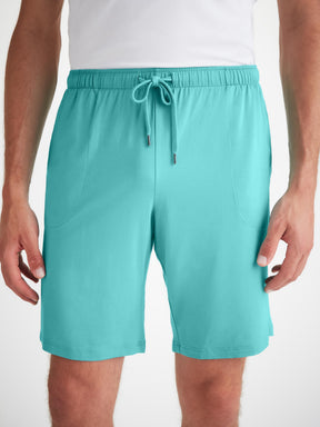 Men's Lounge Shorts Basel Micro Modal Stretch Turquoise