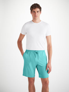 Men's Lounge Shorts Basel Micro Modal Stretch Turquoise