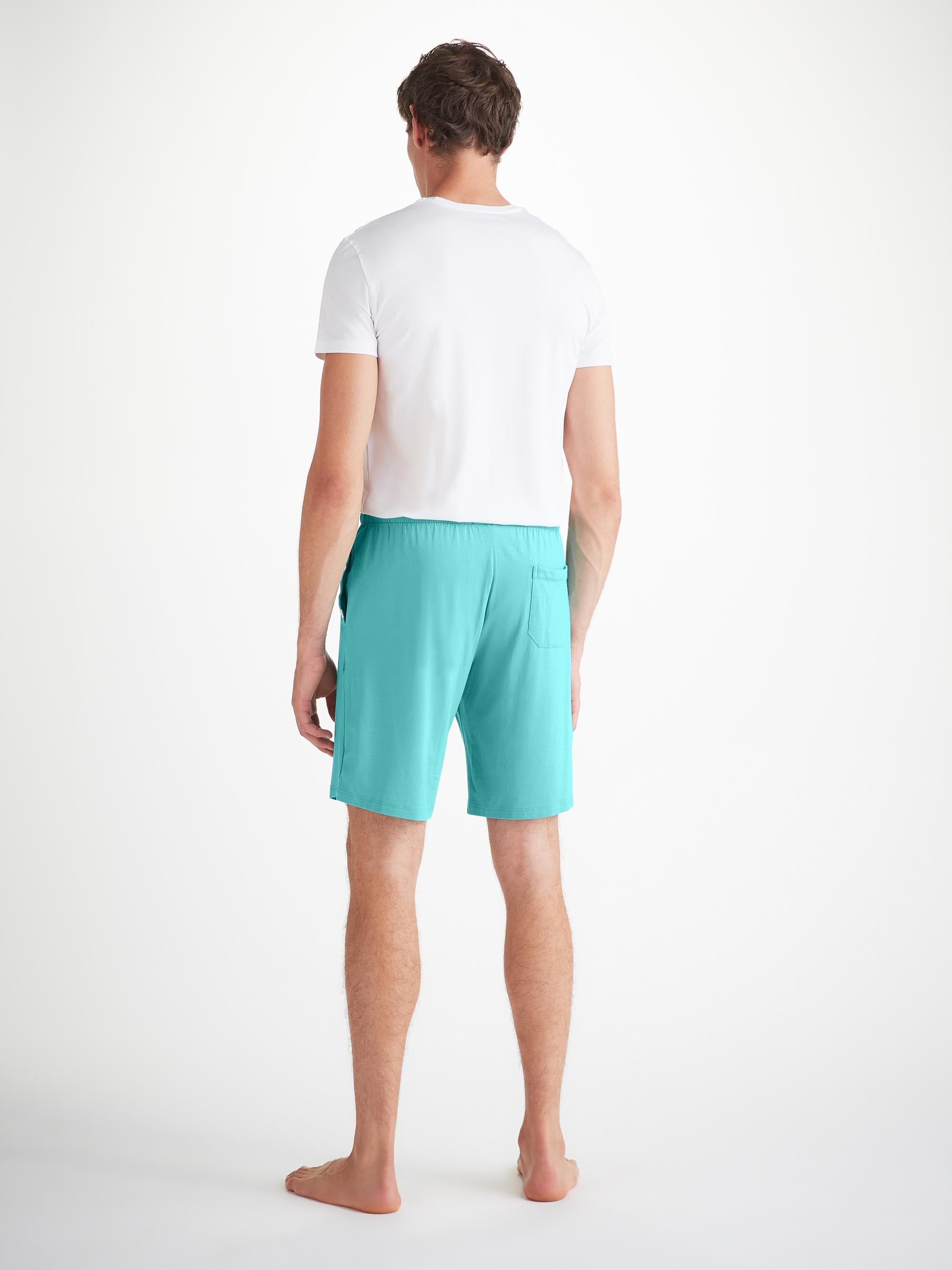 Men's Lounge Shorts Basel Micro Modal Stretch Turquoise