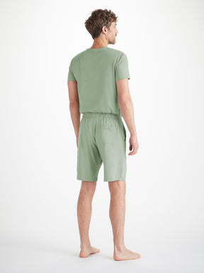 Men's Lounge Shorts Basel Micro Modal Stretch Eucalyptus