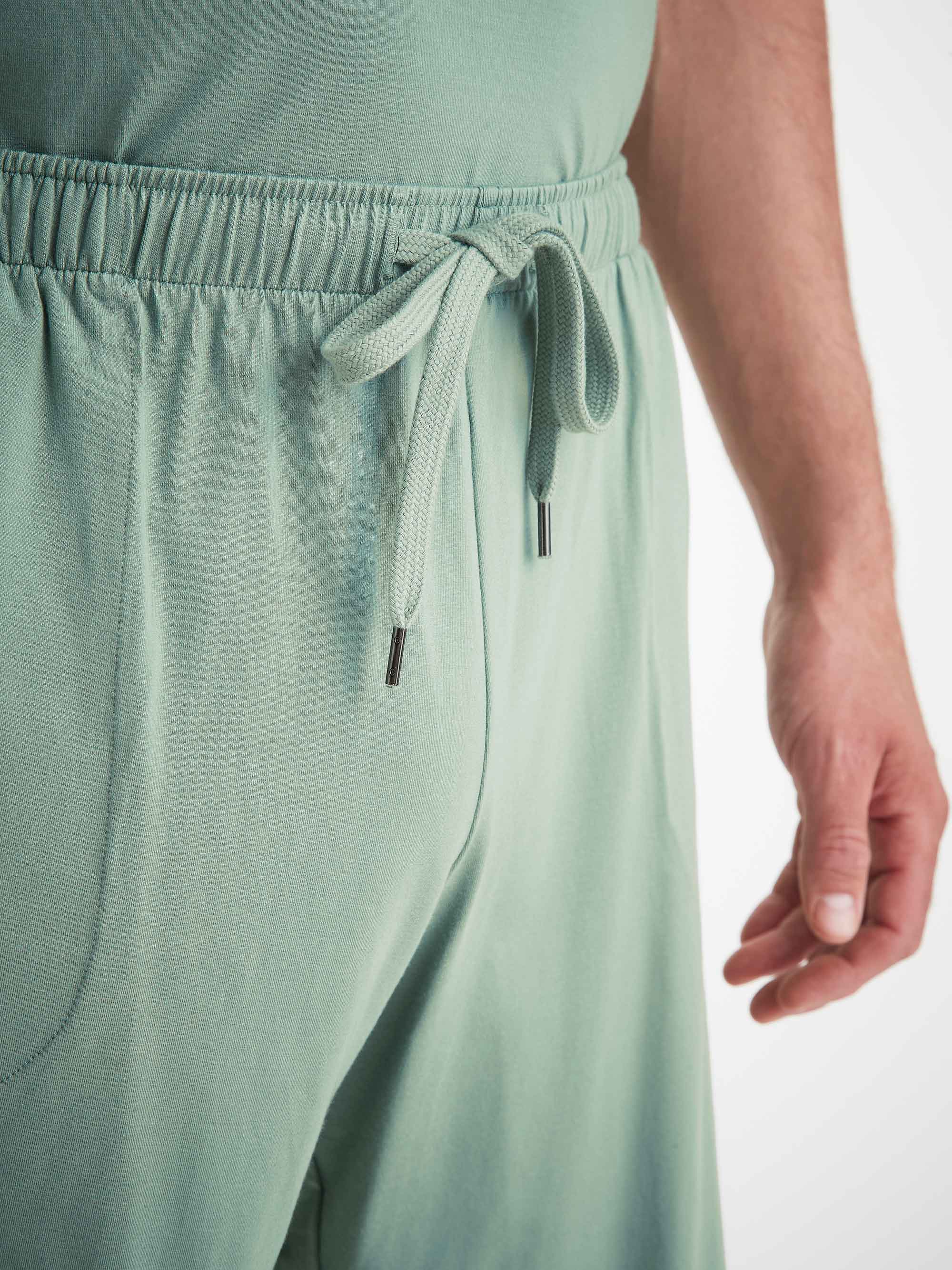 Men's Lounge Shorts Basel Micro Modal Stretch Eucalyptus