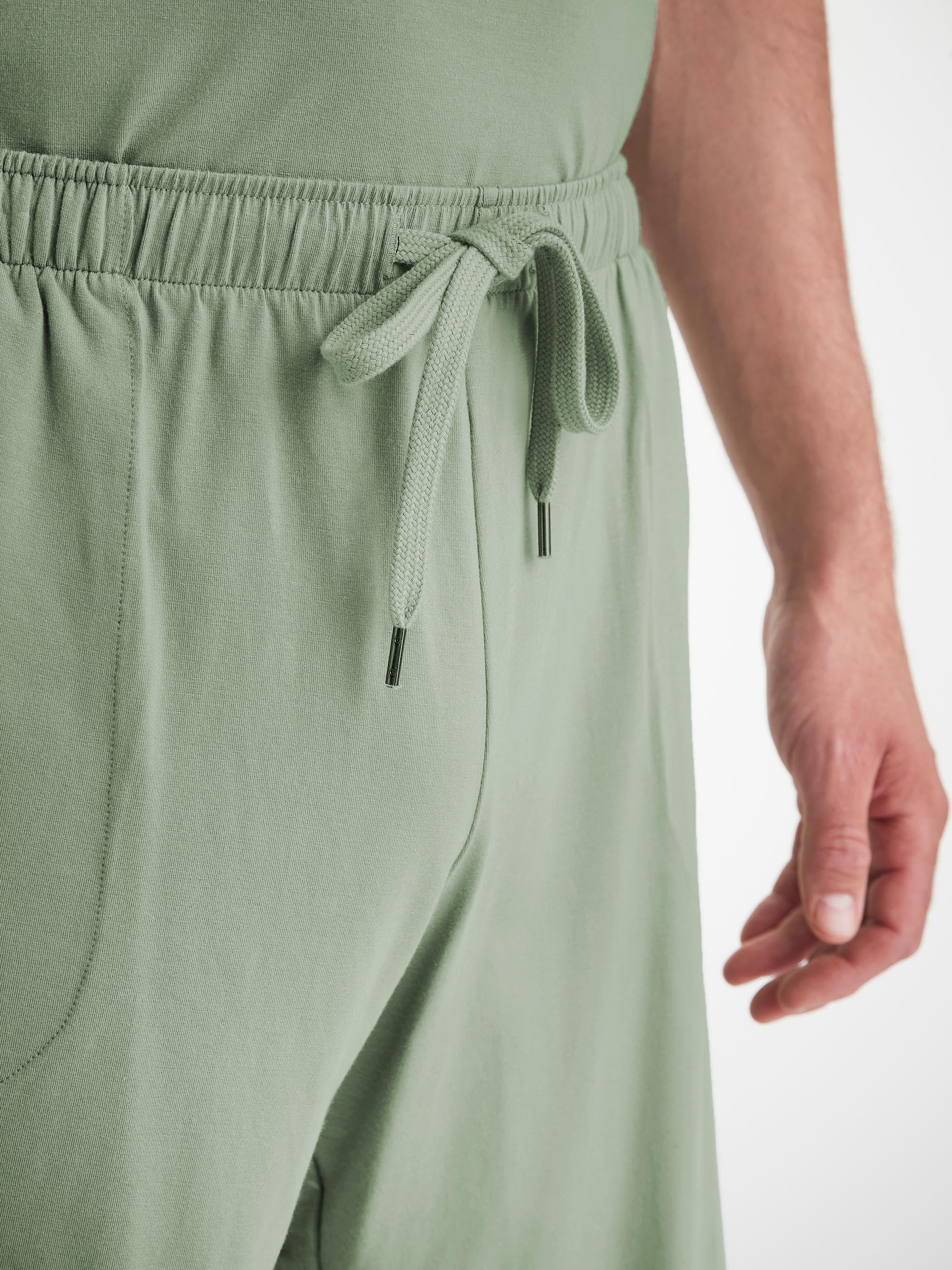 Men's Lounge Shorts Basel Micro Modal Stretch Eucalyptus