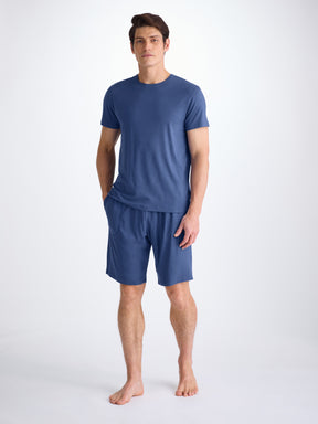 Men's Lounge Shorts Basel Micro Modal Stretch Sapphire