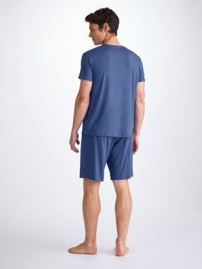 Men's Lounge Shorts Basel Micro Modal Stretch Sapphire