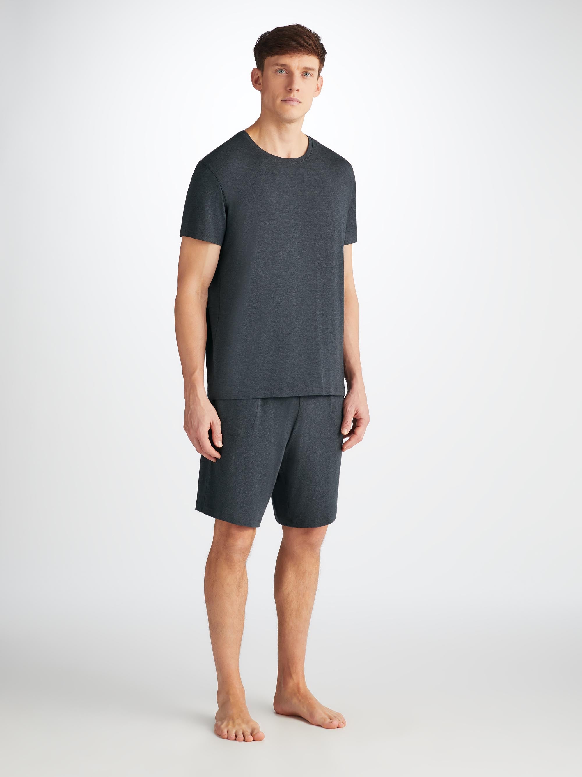 Men's Marlowe T-Shirt and Lounge Shorts Anthracite