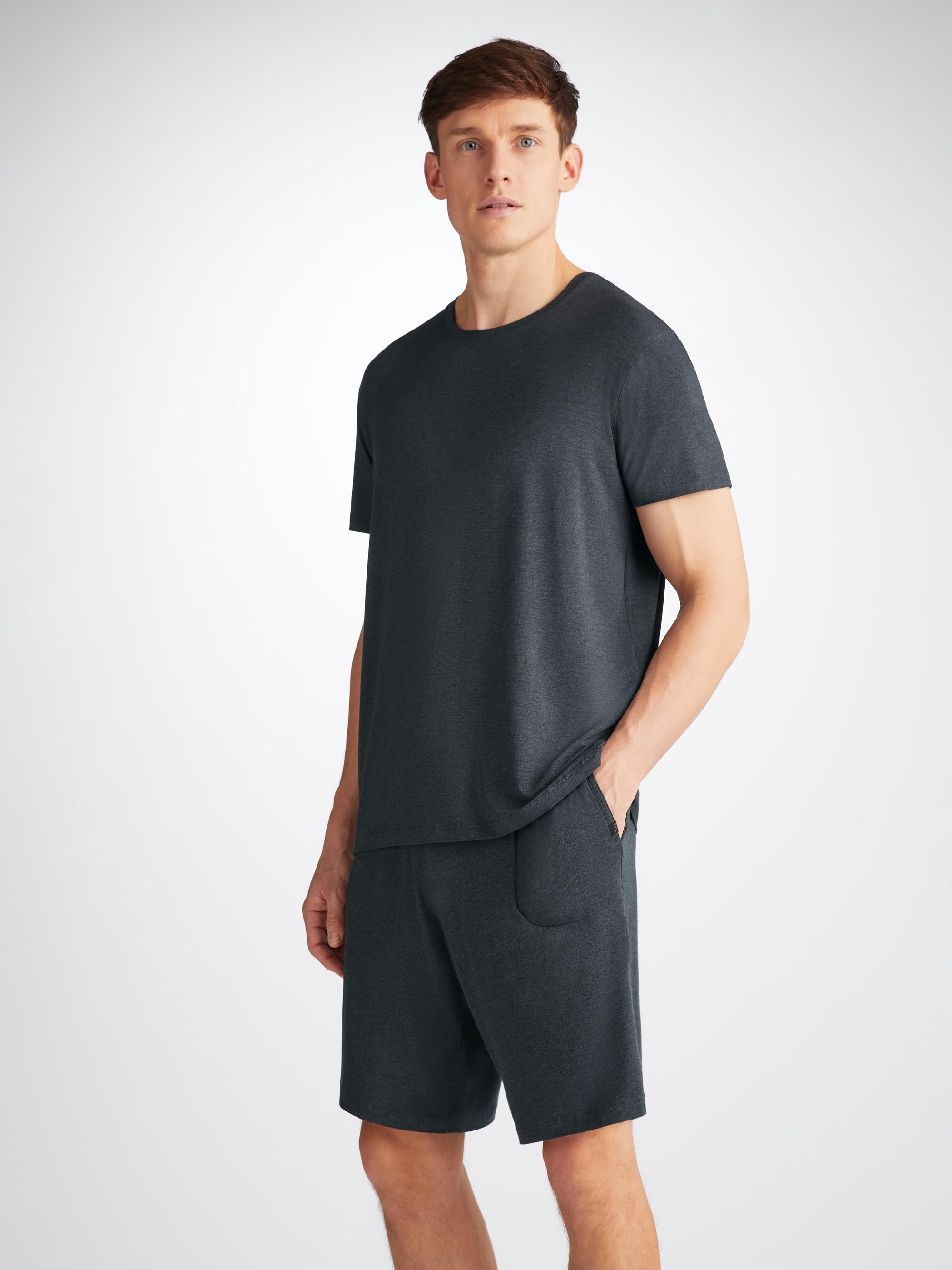 Men's Marlowe T-Shirt and Lounge Shorts Anthracite