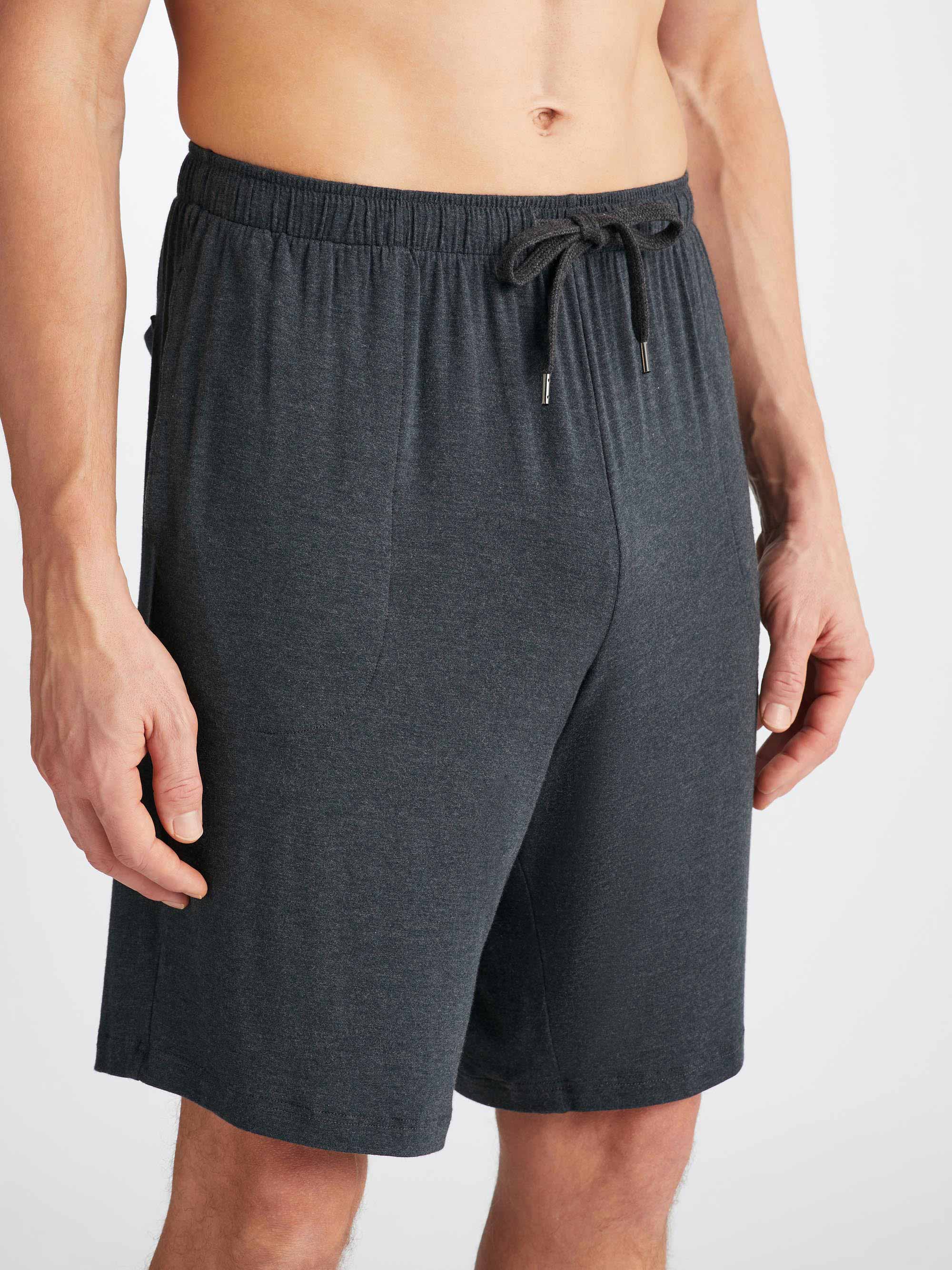 Men's Lounge Shorts Marlowe Micro Modal Stretch Anthracite