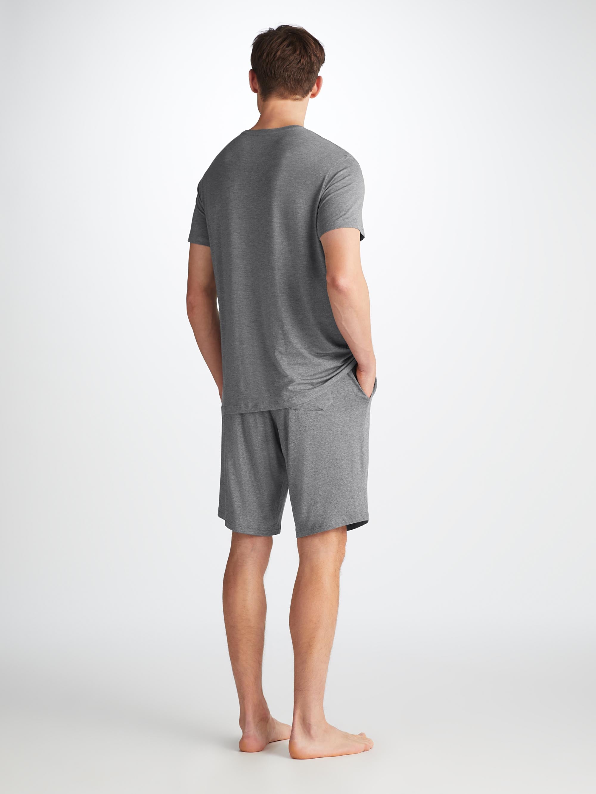 Men's Marlowe T-Shirt and Lounge Shorts Charcoal