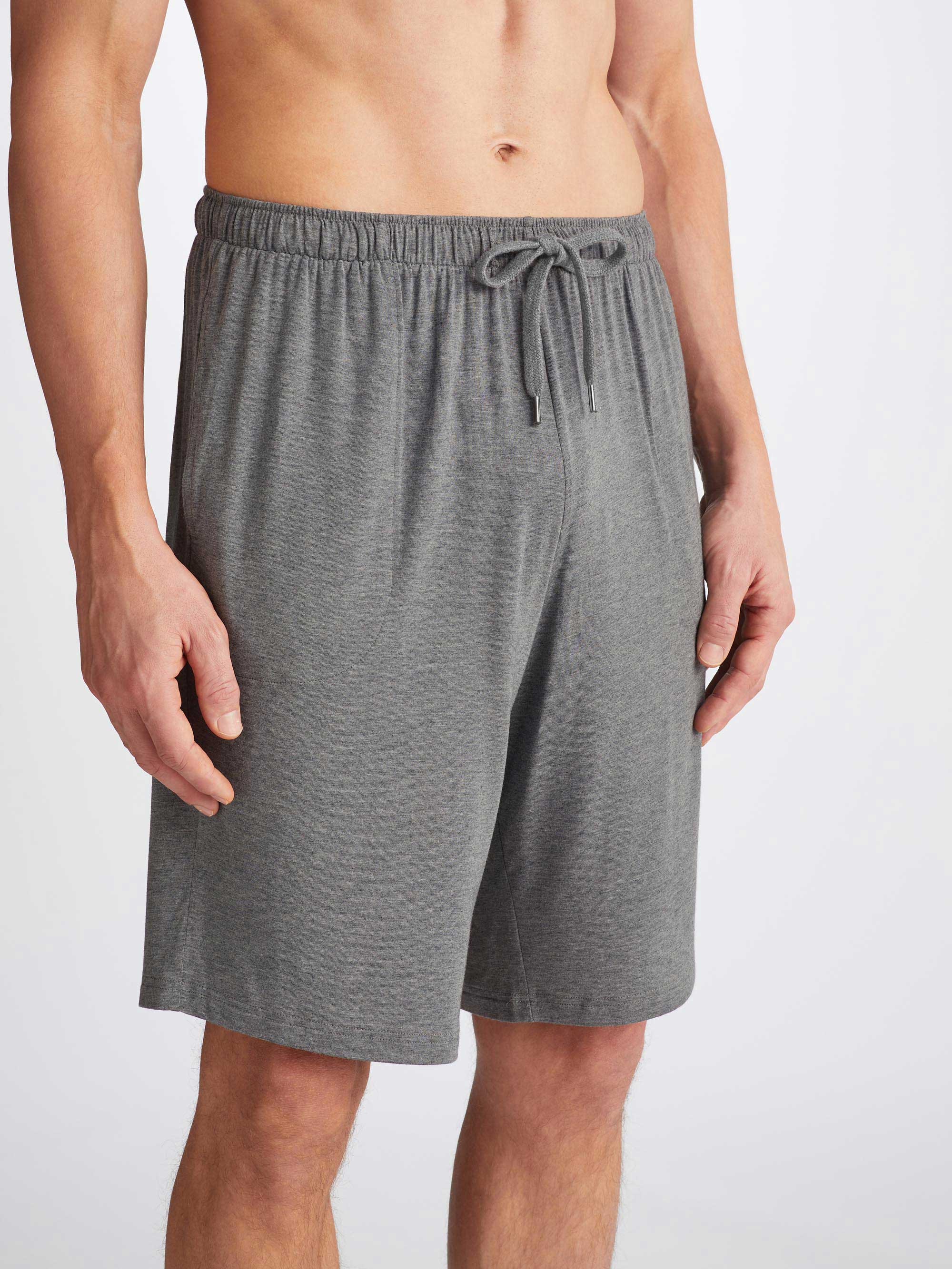 Men's Lounge Shorts Marlowe Micro Modal Stretch Charcoal