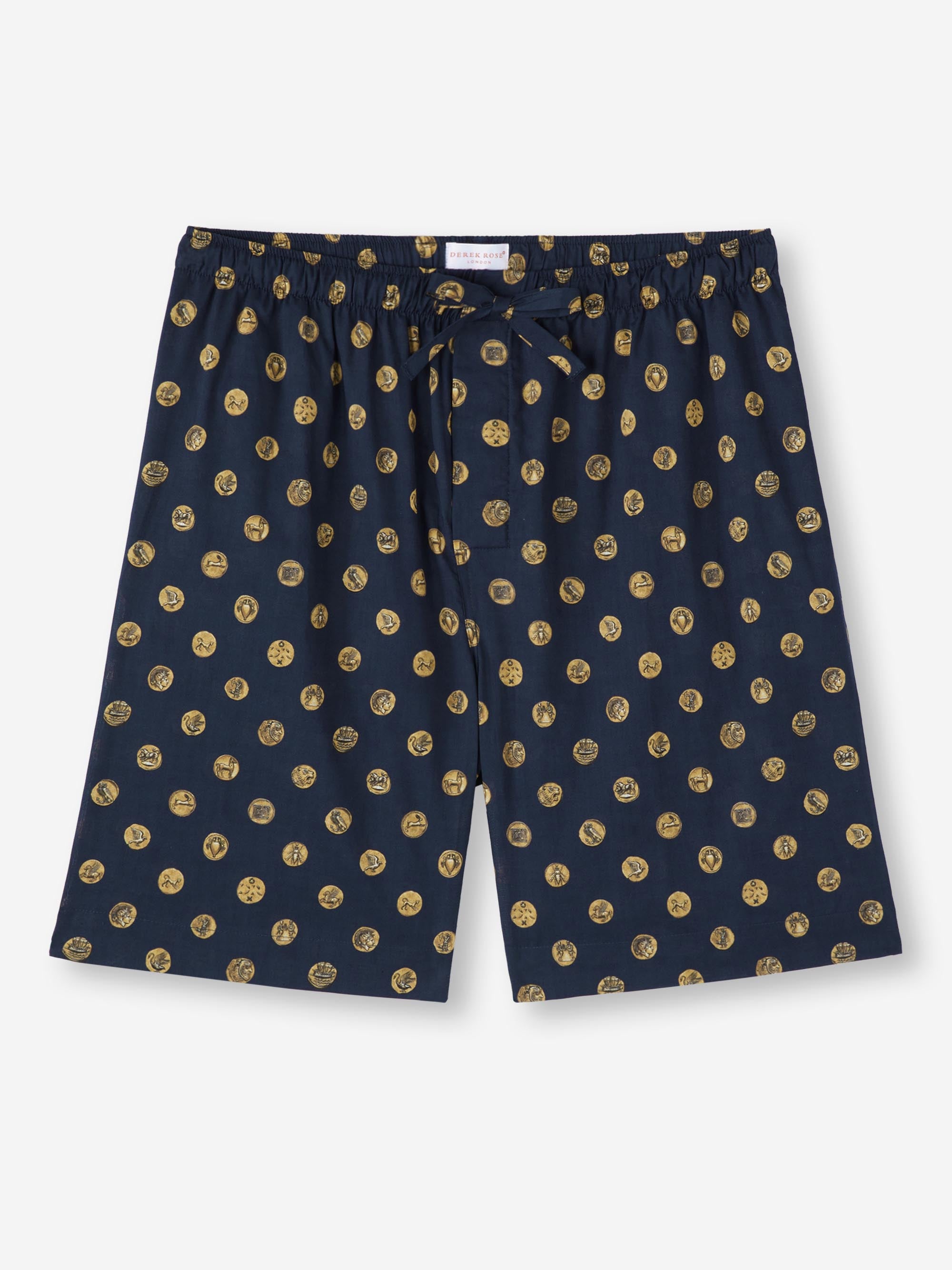 Men's Lounge Shorts Ledbury 78 Cotton Batiste Navy